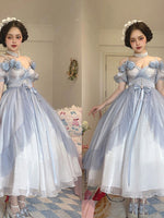 Gradient Blue Lolita Dress PL53053