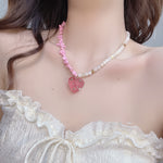 Pearl Jelly Heart Necklace PL52878