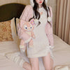 Pink Knitted Wool Dress PL52838