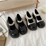 Cute Patchwork Leather Shoes PL53068
