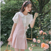 Pink Floral Strap Dress PL53034