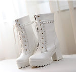 High Heel Sweet Leather Boots PL53050