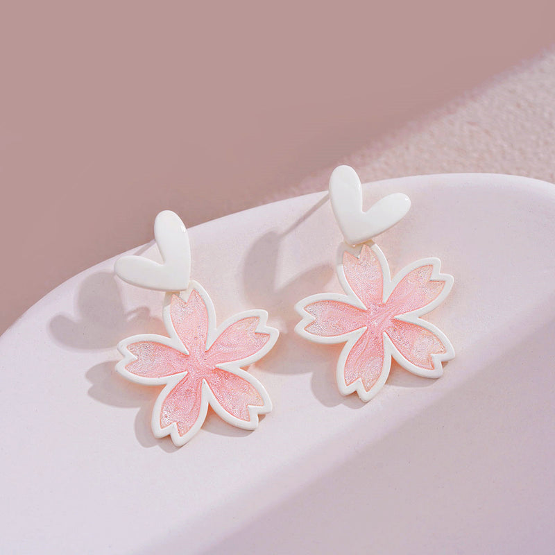 Cute Cherry Blossom Earrings PL52797