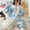 New blue knitted sweater PL52846
