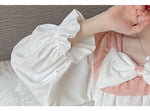 Pink Pleuche Bow Pajamas PL52942