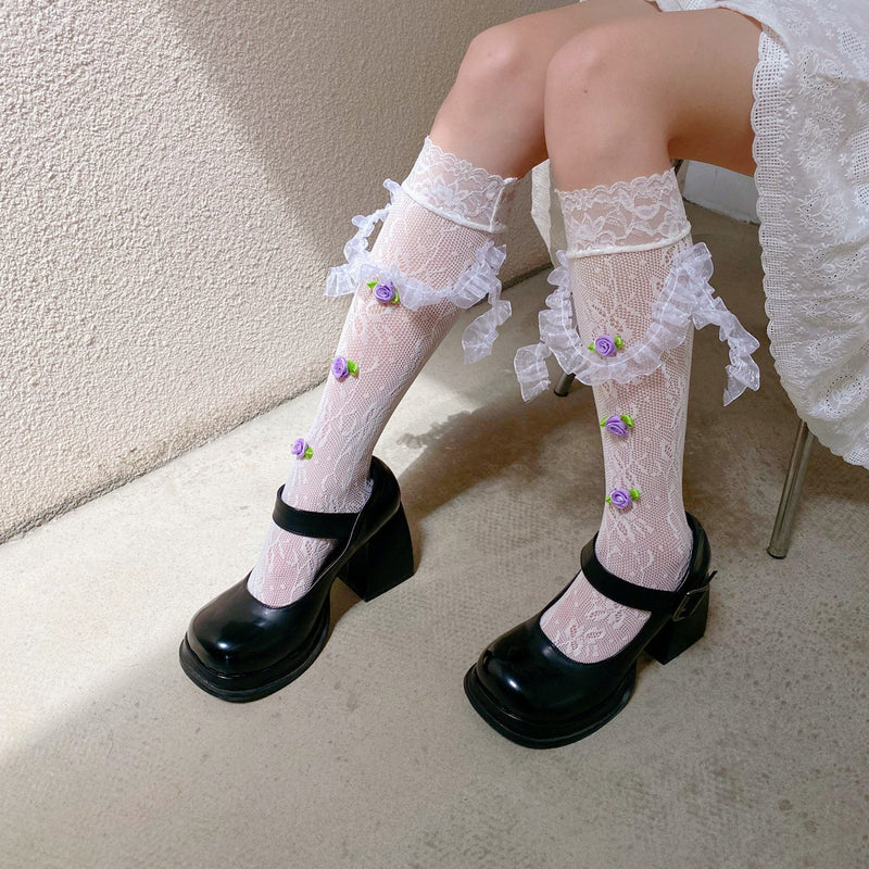 Lolita Lace Calf Socks PL53006