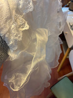 White Lace Organza Dress PL52972