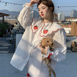 Strawberry Doll Collar Long Sleeve Shirt PL53084