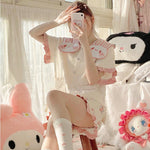 Cute Pink Rabbit Pajama Set PL53026