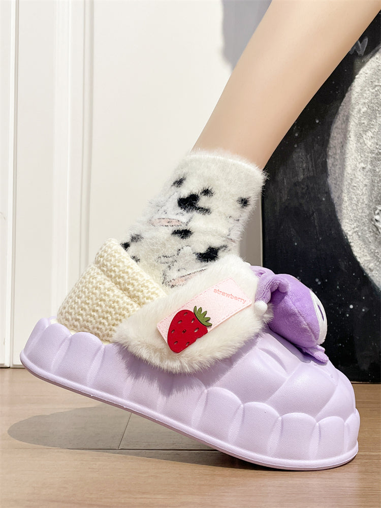 Cute cartoon cotton slippers PL52905