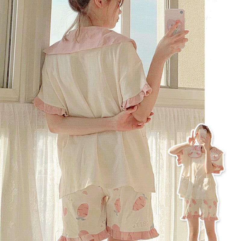 Cute Pink Rabbit Pajama Set PL53026