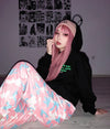 Hip hop pink camouflage pants PL20912