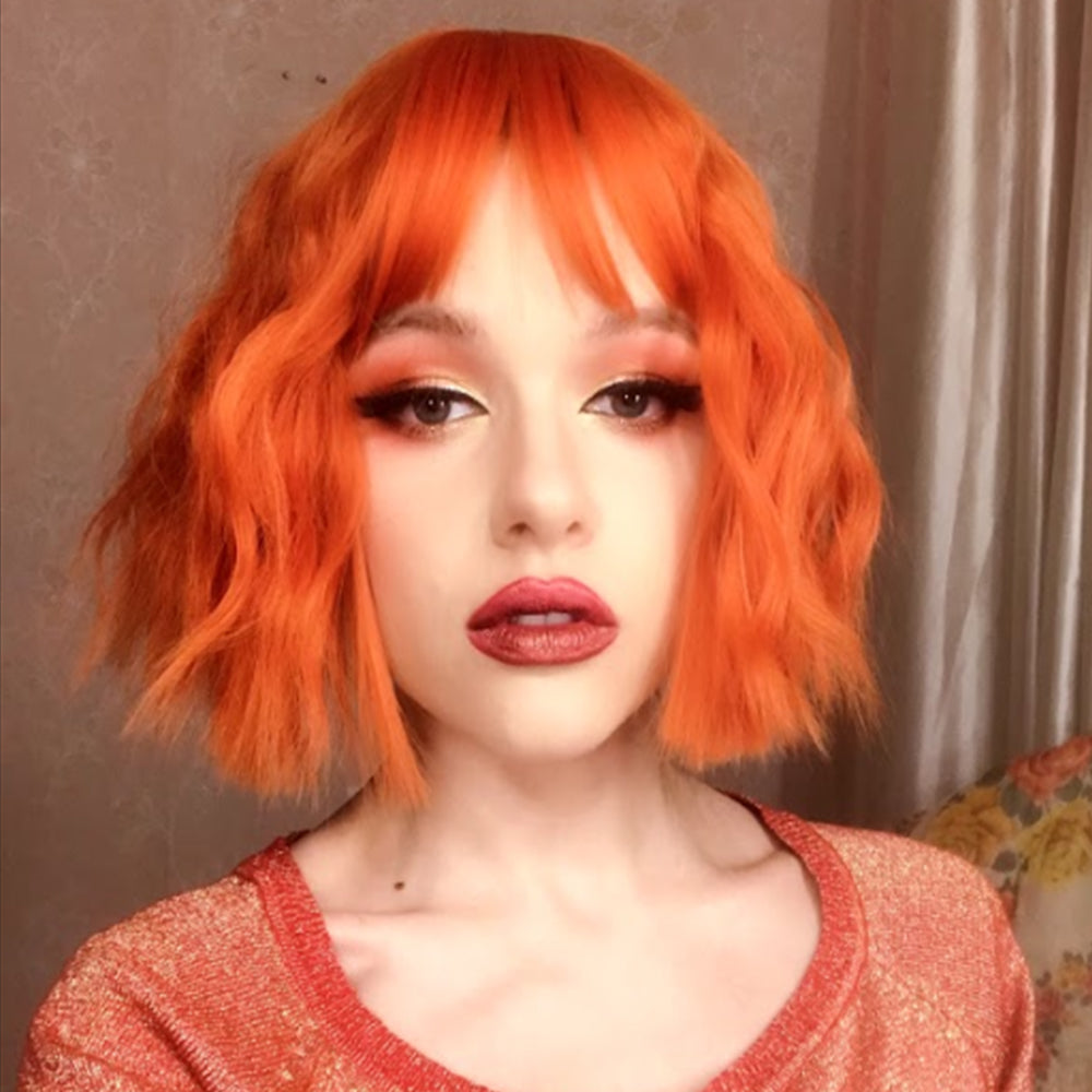 Kim Hyun A dirty orange wig PL20652