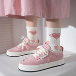 pink casual shoes  PL52369