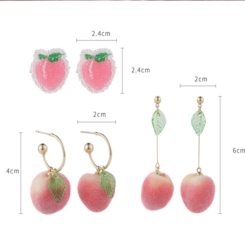 Lovely peach earrings  PL50889