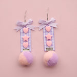 Lovely plush earrings PL50993