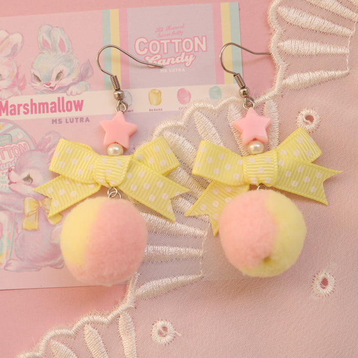 Lovely plush earrings PL50993