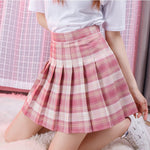 JK Check Pleated Skirt PL51636