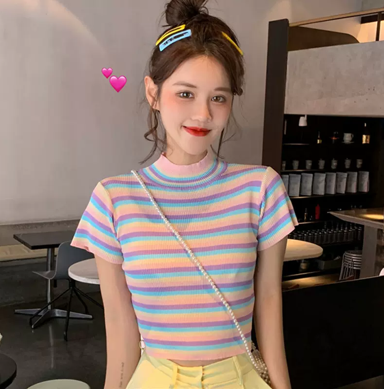 Rainbow Striped Sweater PL53032
