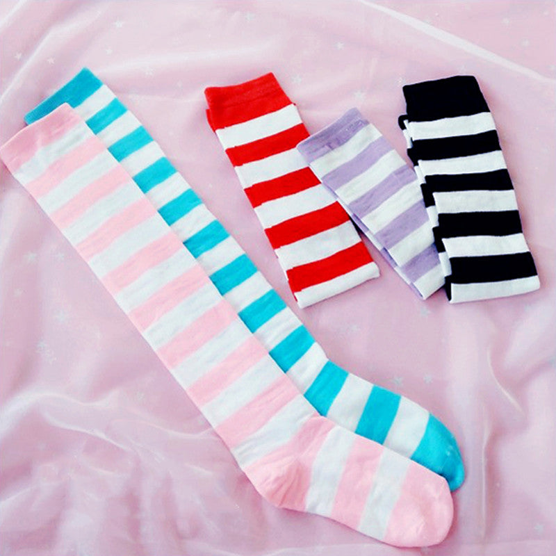 striped knee socks  PL52563