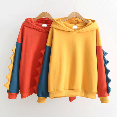 Thickened splicing sweater PL20539