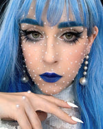 Blue-white fairy wig PL10233