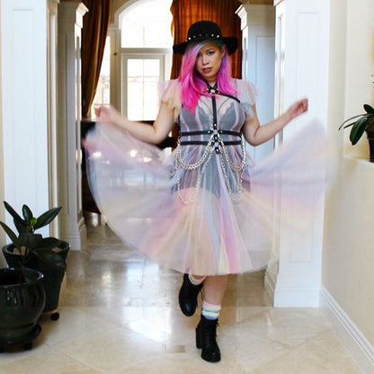 Sweet rainbow dress PL20526