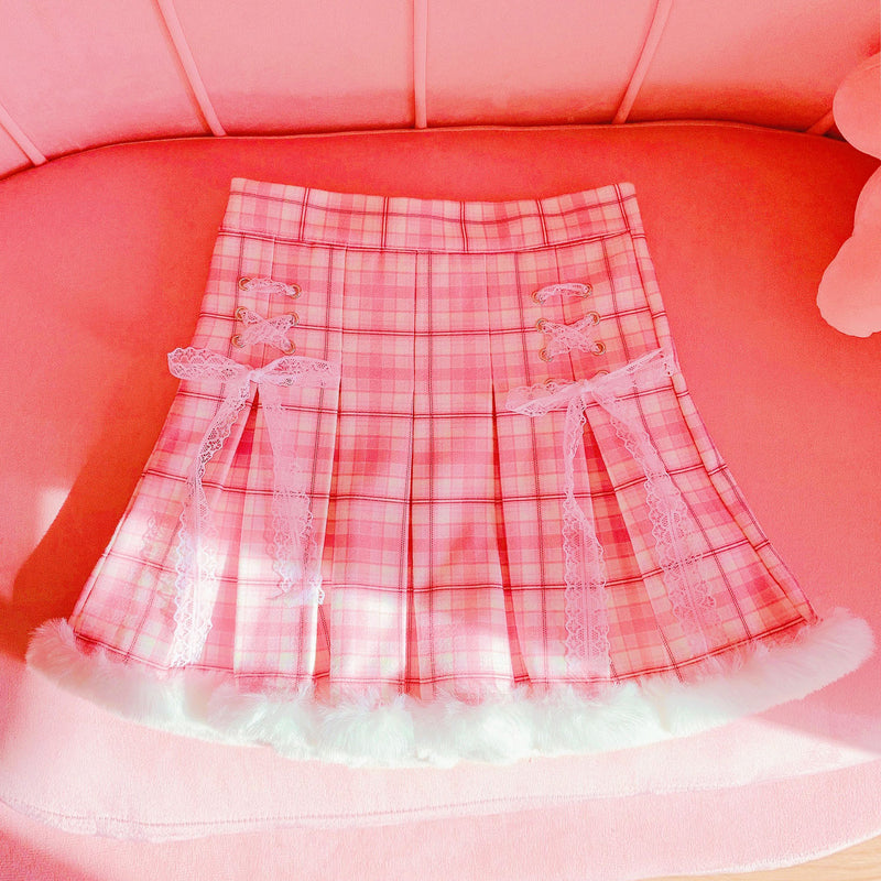Sweet plaid skirt PL52167