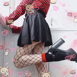 Lolita pleated half-length elastic skirt      PL20142