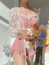 Pink bow bodysuit PL52123