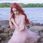 Lolita Lantern Sleeve Gauze Dress  PL20044