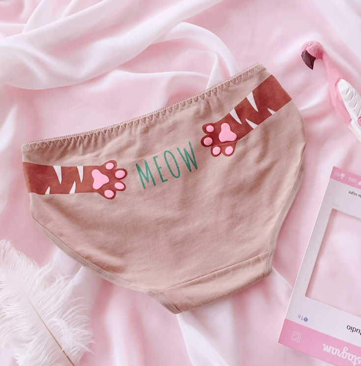 Lolita cat paw print panties  PL20318