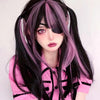 Pink black wig PL51900