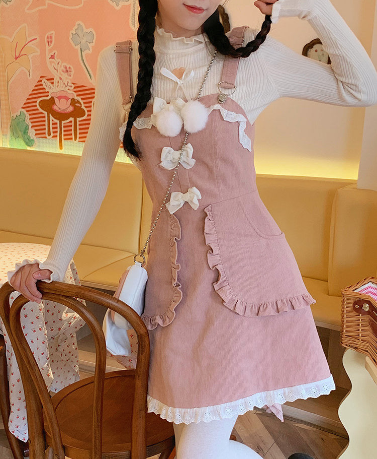 Sweet suspender dress PL51959