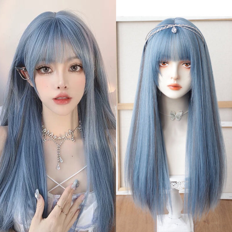 Lolita Melange Long Straight Wig PL52026