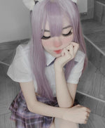 Harajuku Purple Long Straight Wig PL51311