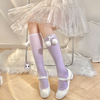 Lolita Bow Pom Cotton Socks PL52873