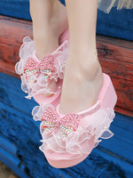 Pink Bow Slippers  PL52432