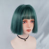 Green short straight wig PL50031