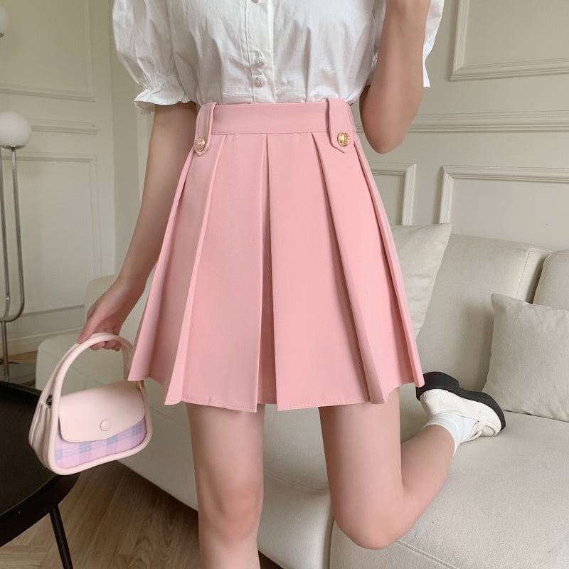 Pink Pleated Skirt  PL52352