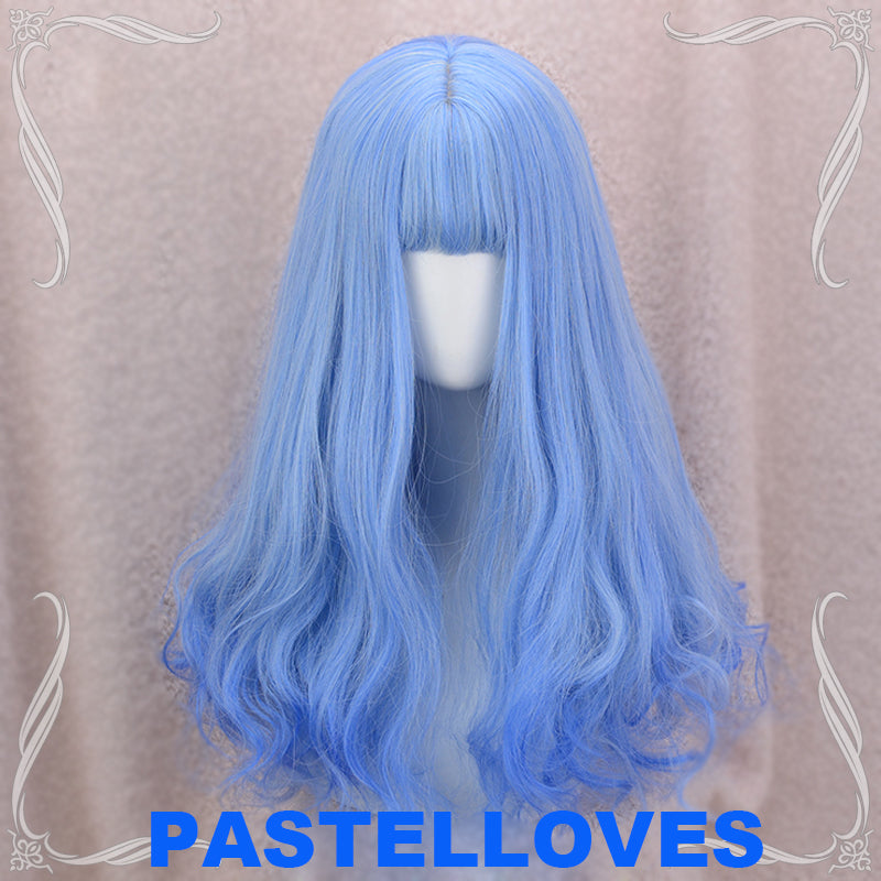 Blue-white fairy wig PL10233