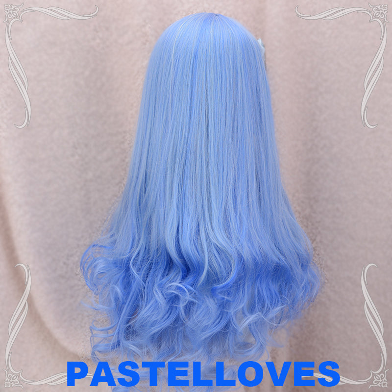 Blue-white fairy wig PL10233