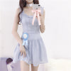 Blue suspender dress PL51278