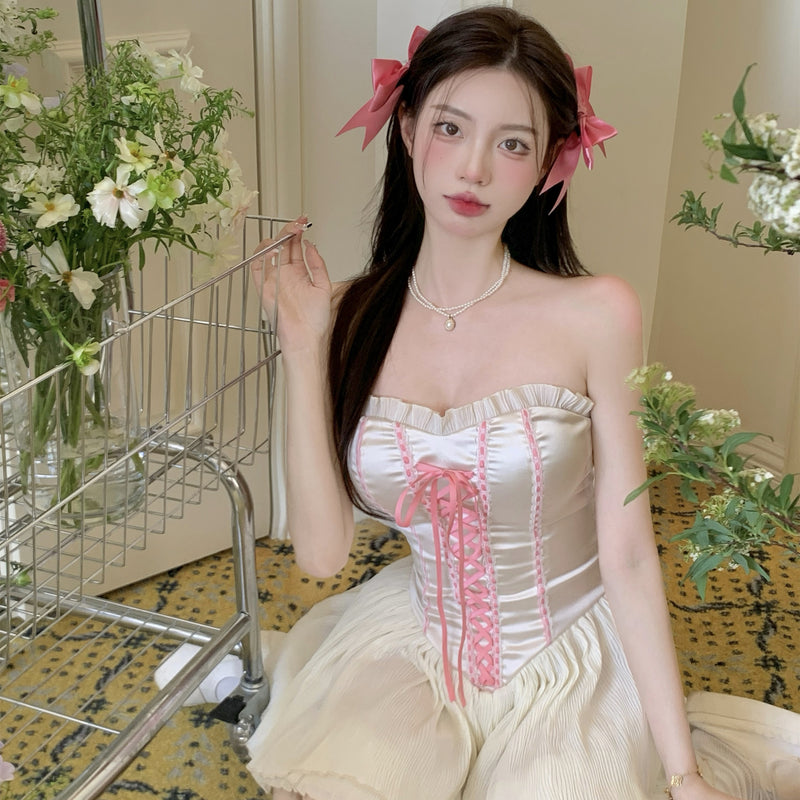 Lolita chiffon strapless dress  PL52676