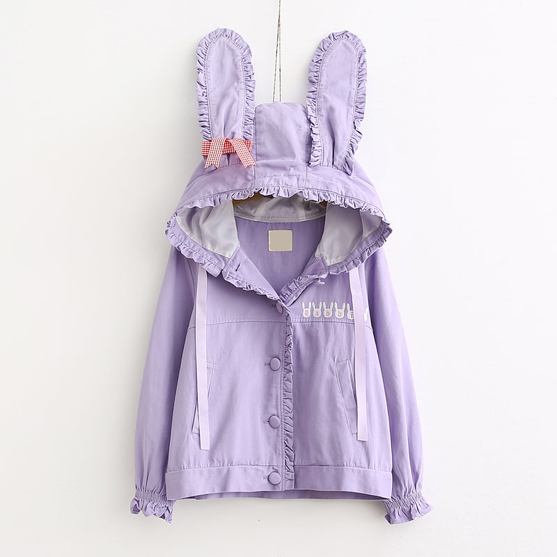 Cute rabbit ear coat PL50186