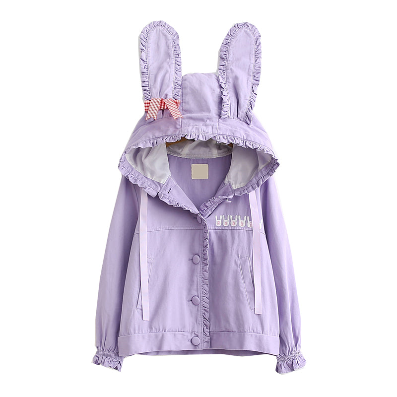 Cute rabbit ear coat PL50186