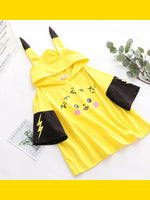 Yellow Hooded Short Sleeve T-Shirt PL52525