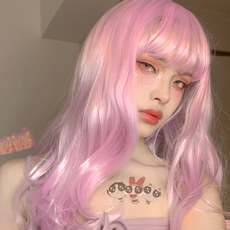 Light pink wig PL50345