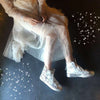 Lolita rhinestone high canvas shoes     PL20172