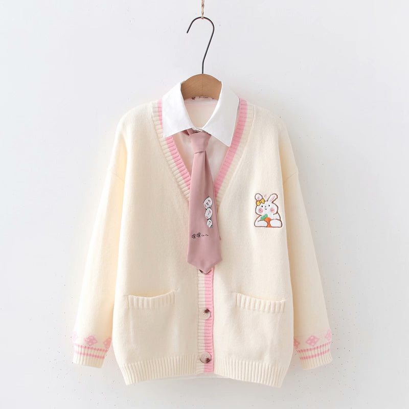 cute bunny print sweater PL52397